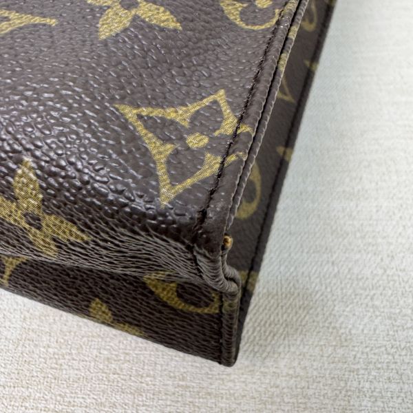 LV 白皮 老花洗漱包 