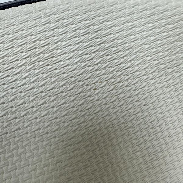 YSL Vintage 中古白色編織皮革信封斜背包包 