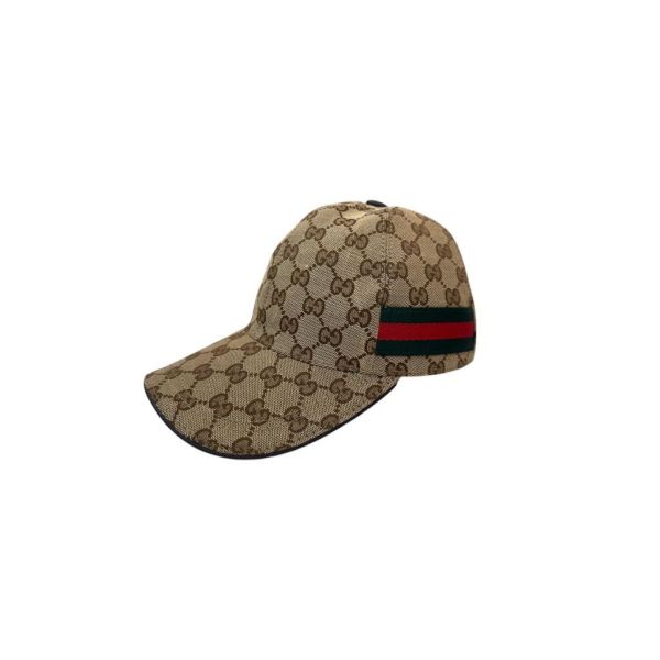 Gucci 帆布雪莉線棒球帽 