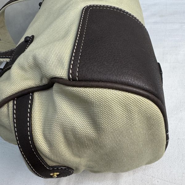 LOEWE Anagram 帆布皮革拼接波士頓包/手提包 