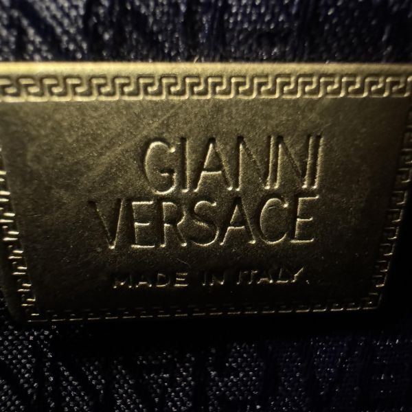 Versace經典黑色漆皮包 