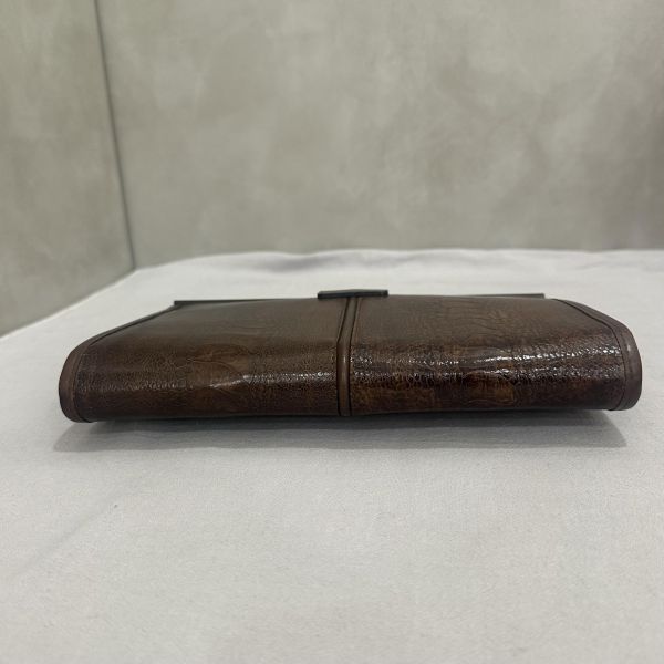 Yves Saint Laurent 古董鴕鳥腿皮革手拿包 
