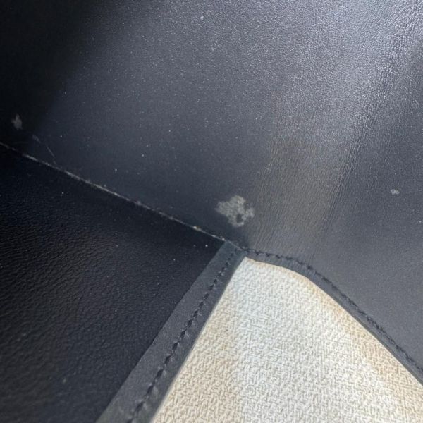 Louis Vuitton 漆皮黑灰壓紋短夾 