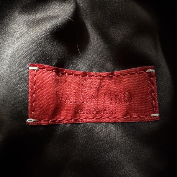 VALENTINO白色毛絨單肩包 