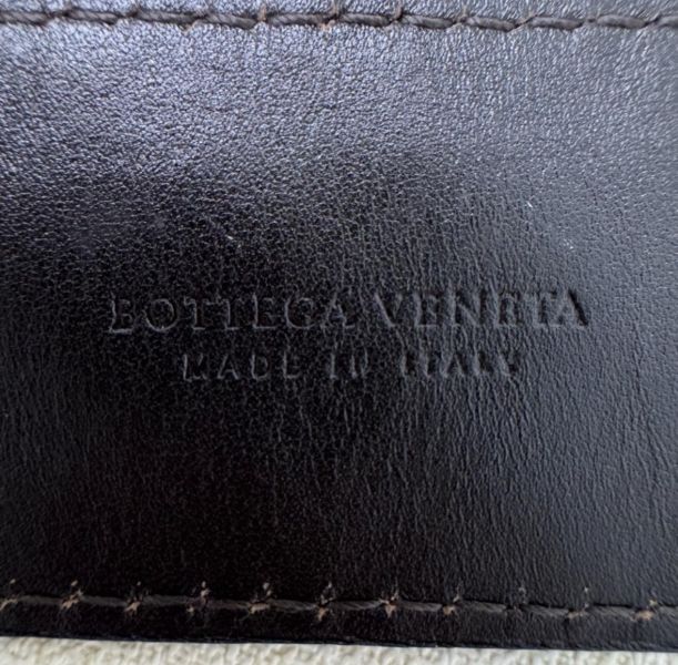 Bottega Venetia 深咖 銀頭編織 皮帶 腰帶 