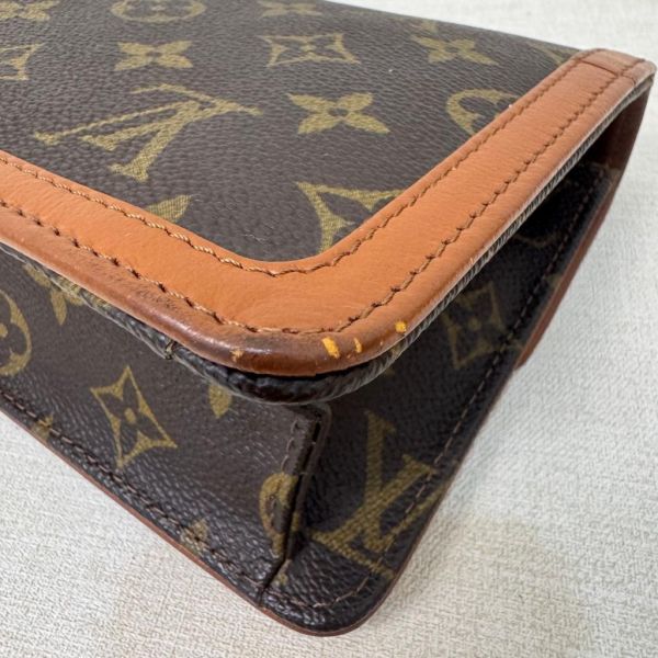 Louis Vuitton 經典老花紅皮手拿包 