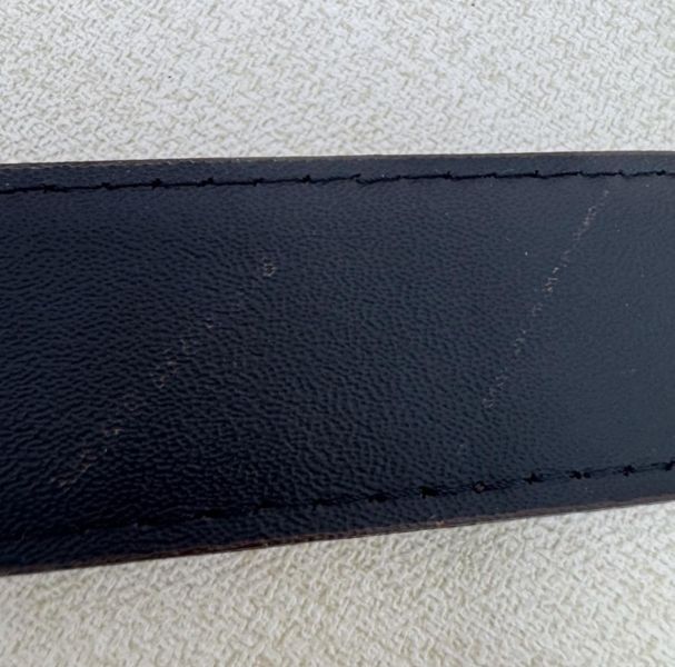 Cartier 卡地亞 金x銀頭 棕色皮革 皮帶 腰帶 