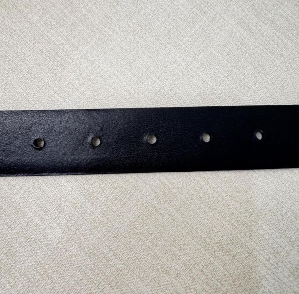 Saint Laurent  YSL金x銀頭 棕皮革 皮帶 腰帶 