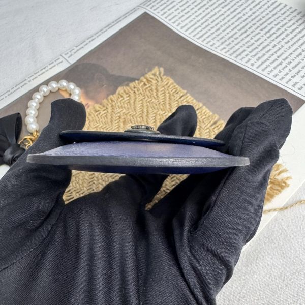 Hermès 迷你藍零錢包 