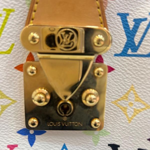 LV 村上隆白三彩 keepall 45 旅行包 