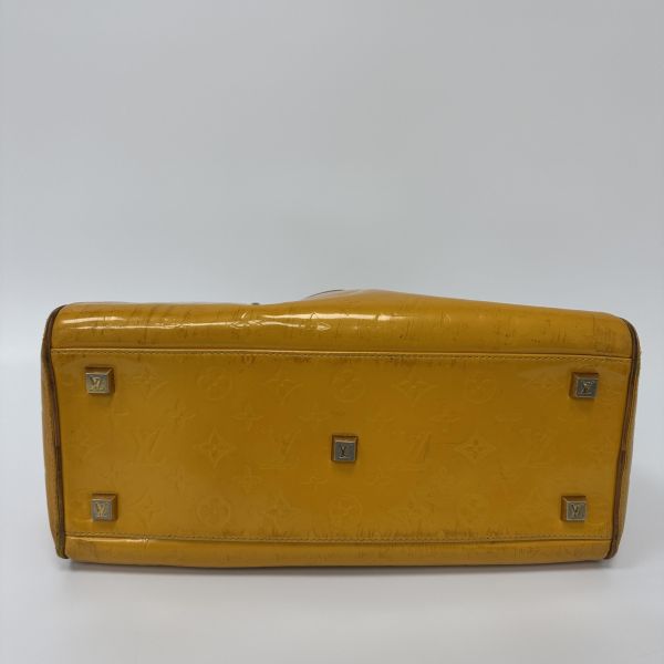 Louis Vuitton路易威登 芥末黃漆皮系列 手提包 