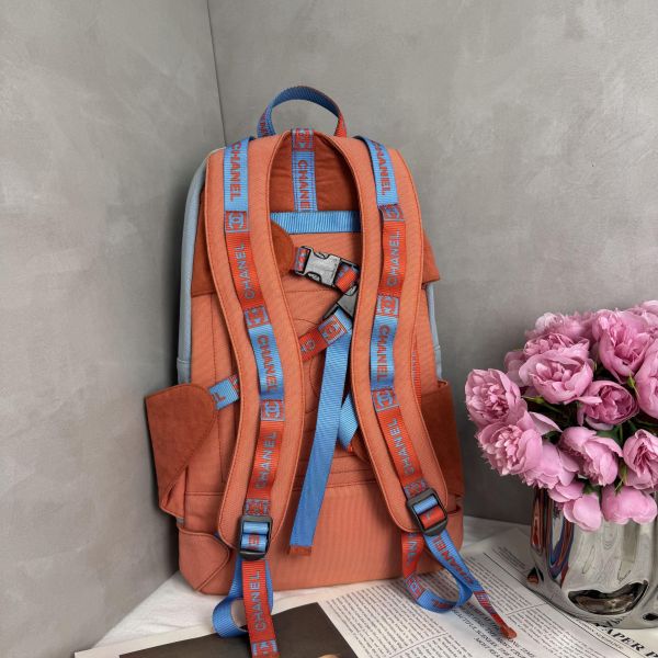 Chanel Sportline撞色雙肩包 