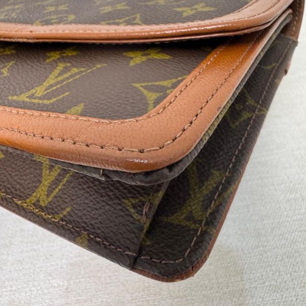 Louis Vuitton 老花紅皮手拿包 