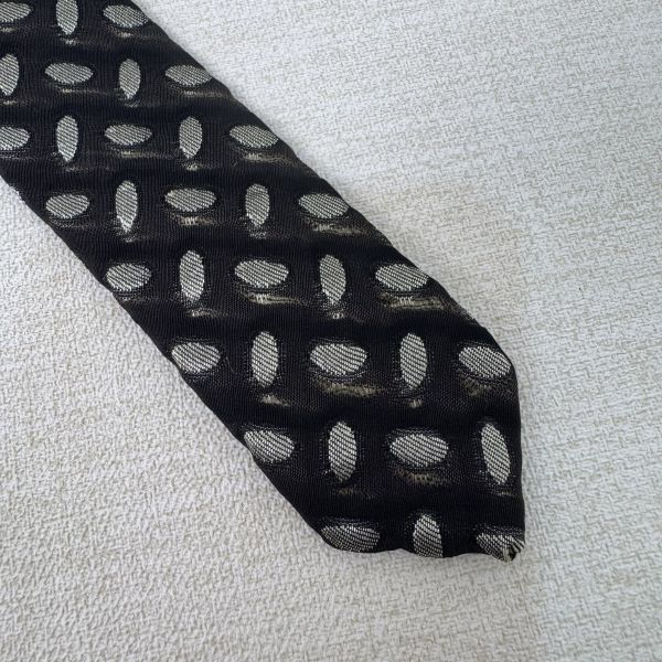 Bally  黑 橢圓形點點 領帶 領結 絲綢（中古） 