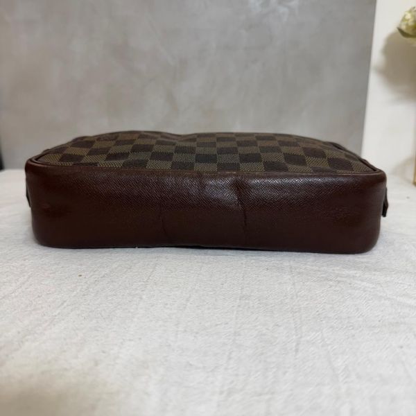 vintage LV紅皮化妝包 