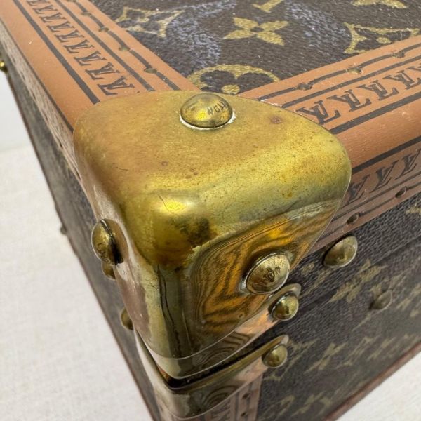 Louis Vuitton 古董老花硬殼手提化妝箱 