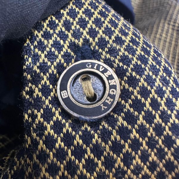 GIVENCHY 紀梵希 黑金格紋polo襯衫 