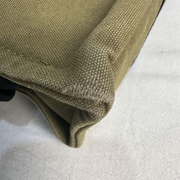 Hermès 中古綠色小號帆布手袋 