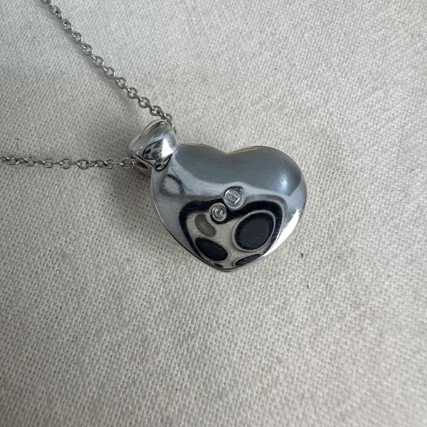 Swarovski 施華洛世奇 近新愛心水鑽項鍊 