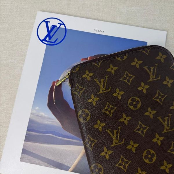 Louis Vuitton GM Zip Organizer 老花拉鍊手拿文件夾 