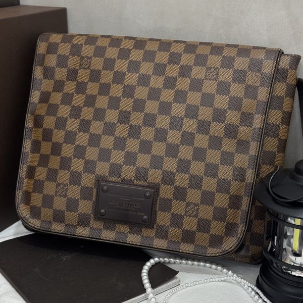 Louis Vuitton Brooklyn GM 棋盤格郵差包 