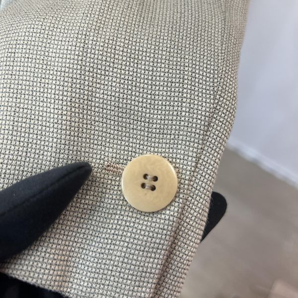 GIORGIO ARMANI灰色格紋西裝外套 