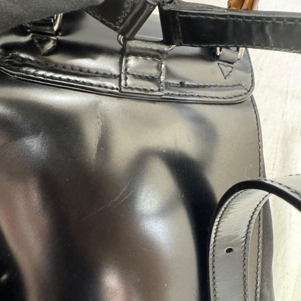 Gucci 尼龍黑色小後背包 