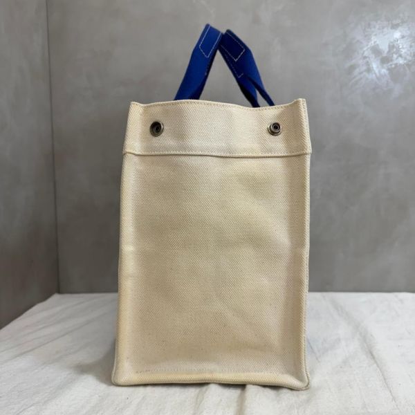 Hermès  Herbag Cabas 克萊因藍提把帆布托特包 