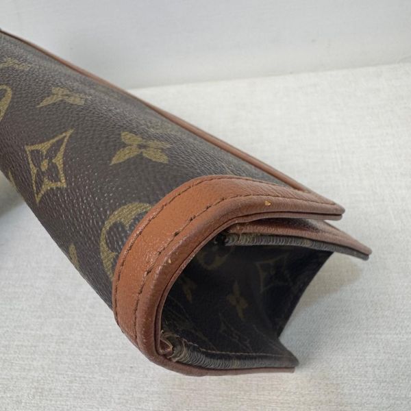 Louis Vuitton 經典老花紅皮手拿包 