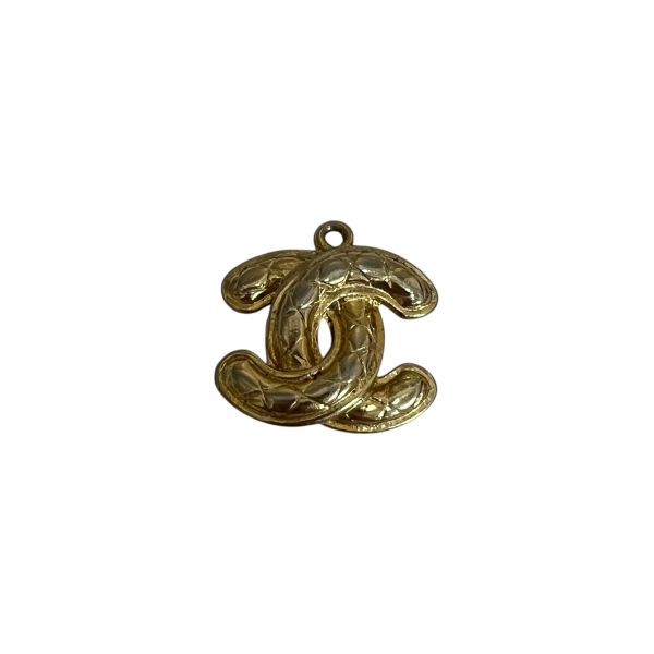 Chanel 雙C標誌菱格紋復古項鍊墜飾 