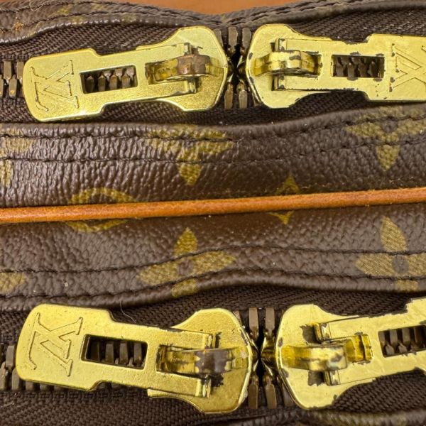 LOUIS VUITTON 復古Alize 老花皮革旅行袋 