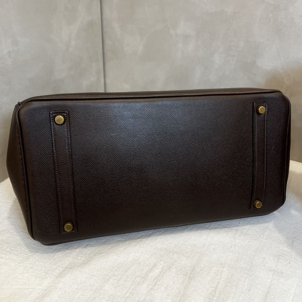 Hermès Birkin 柏金包 35 深巧克力色 