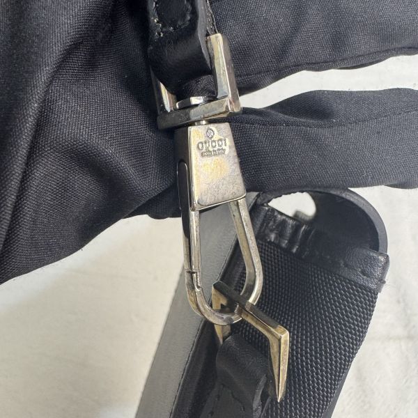 Gucci 黑色尼龍多功能鑰匙包 