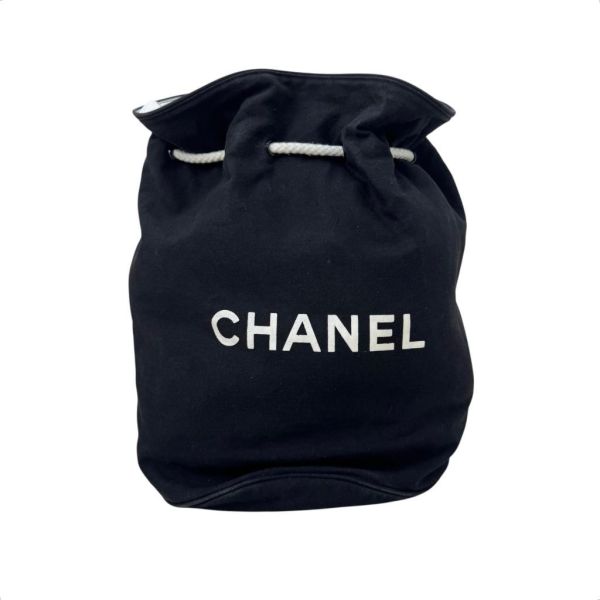Chanel 抽繩帆布後背包 