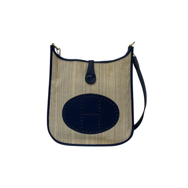 Hermès Evelyne草編手袋 