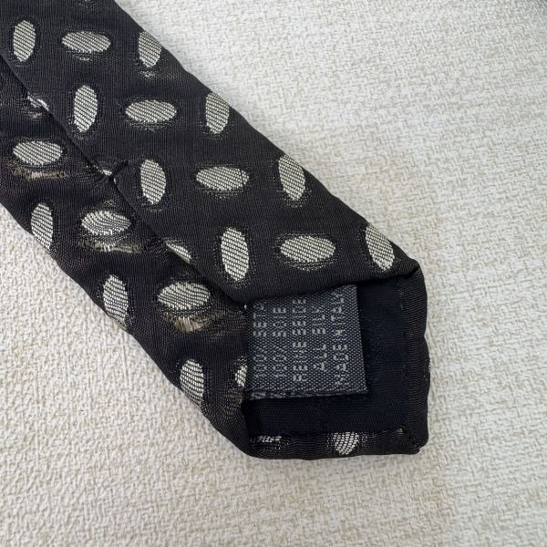 Bally  黑 橢圓形點點 領帶 領結 絲綢（中古） 
