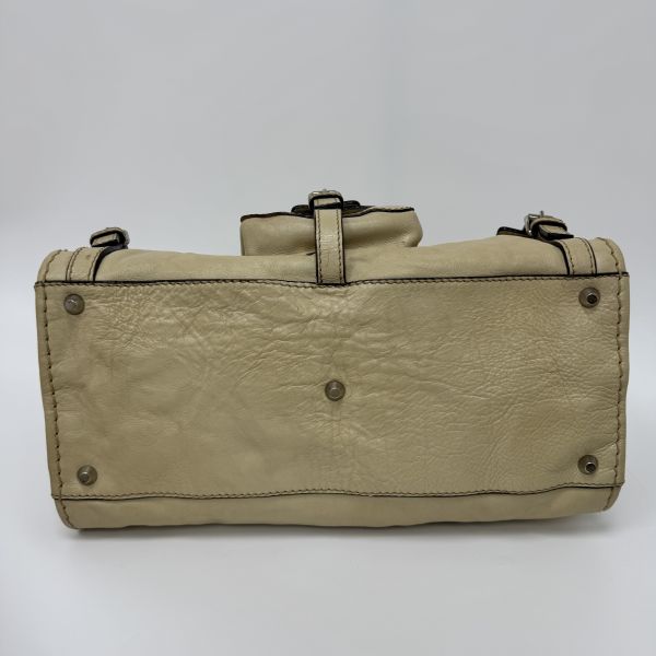 Chloe Edith Bag 米白前口袋手提包 