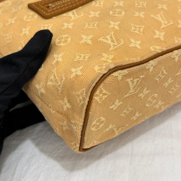 LV 黃色丹寧手提包 