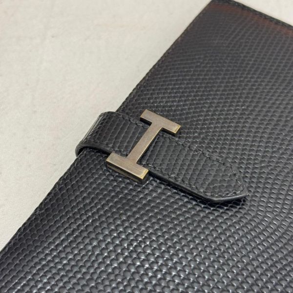 Hermès 蜥蜴皮Bears 長夾 