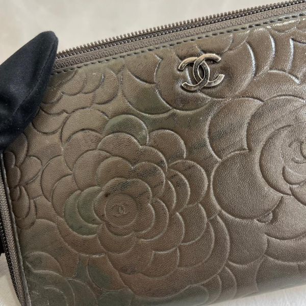 CHANEL 山茶花系列 長夾卡夾 