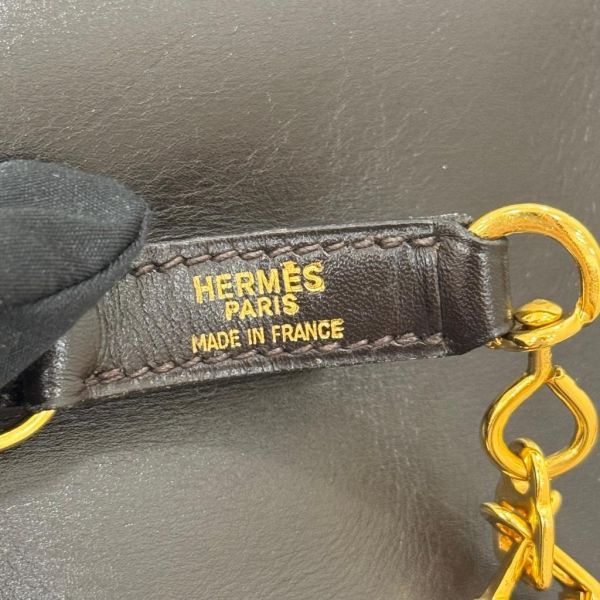Hermès trim 31 深咖色肩背包 