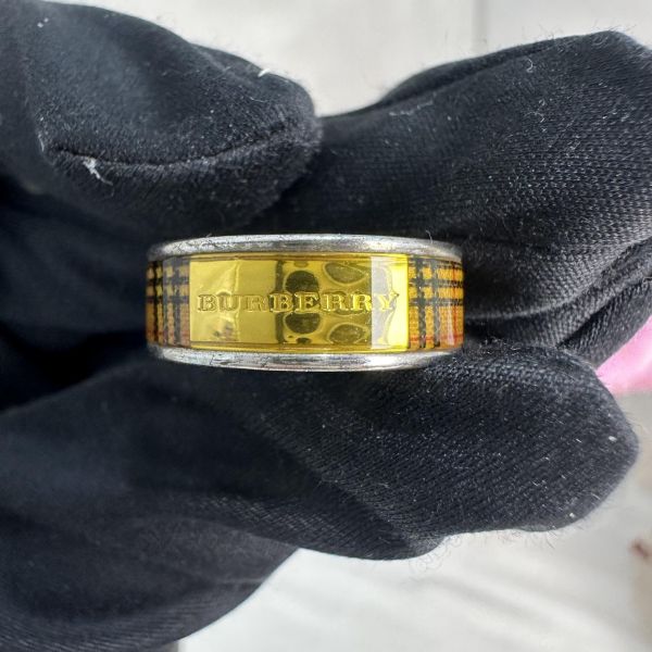 Burberry 中古經典格紋戒指 