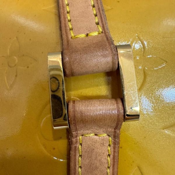 Louis Vuitton 黃色漆皮圓筒包 