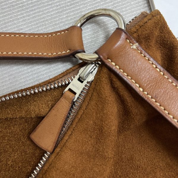 Hermès 麂皮獵人包 