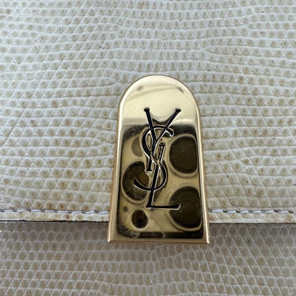 YSL 聖羅蘭 經典復古蜥蜴壓花單肩包 