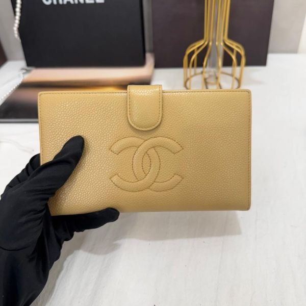 Chanel 米色長夾 