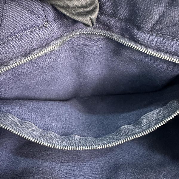 Hermès 中古紫拼黑小號帆布手袋 