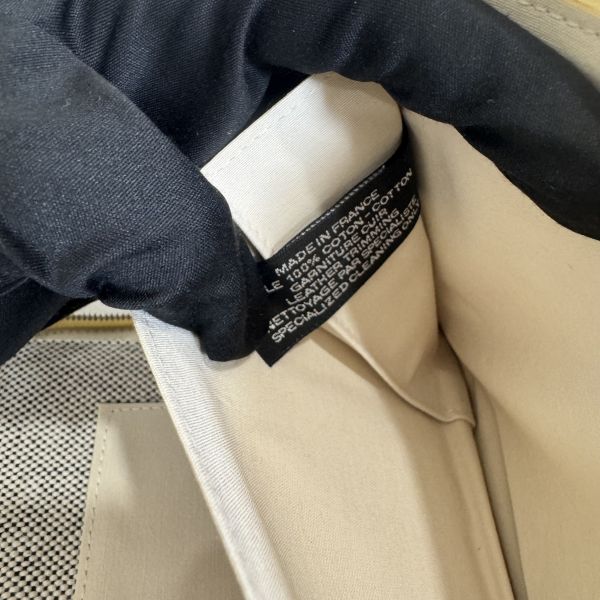 Hermes 黑拼色帆布亞麻ㄇ字拉鏈多功能手拿包 