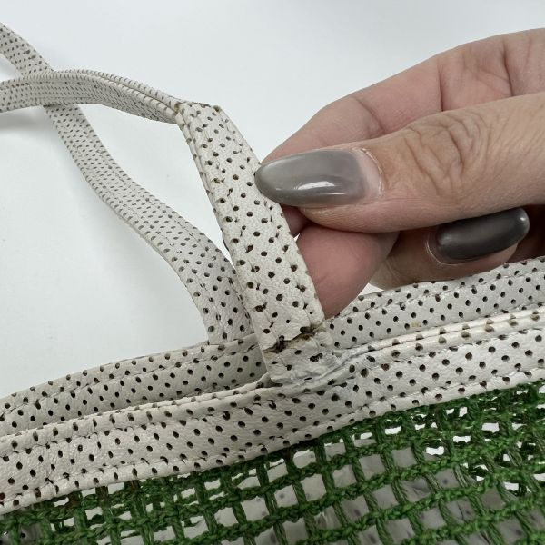 (出清特惠)Chanel 綠色網球網兜單肩包 