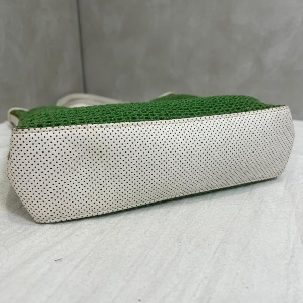 Chanel 綠色網球網兜單肩包 
